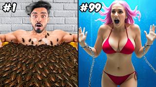 Facing 100 Childhood Fears In 24 Hours