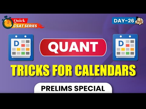 Tricky questions of Calendars for UPSC Prelims CSAT 2025 || Sleepy Classes