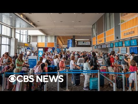 YouTube video thumbnail: Fourth of July Travel Rush Underway