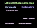 Types of Sentences: Commands and Exclamations