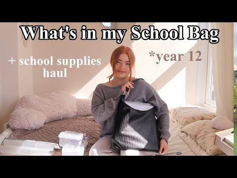 What's in my School Bag 2024 + Back To School Haul *Year 12 Sixth Form | Ruby Rose UK