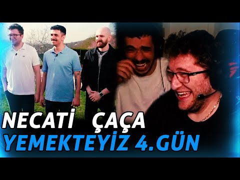 ÇAÇA YARIŞIYOR! EFE UYGAÇ NECATİ ÇAÇA YEMEKTEYİZ 4.GÜN İZLİYOR