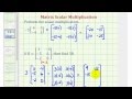 Matrix Scalar Multiplication Concepts