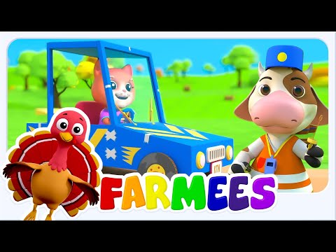 Ruote Sulla Macchina | Di Piu Precolare Video Per Bambini In Italiano - Farmees