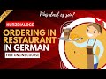 Deutsch lernen: Im Restaurant bestellen