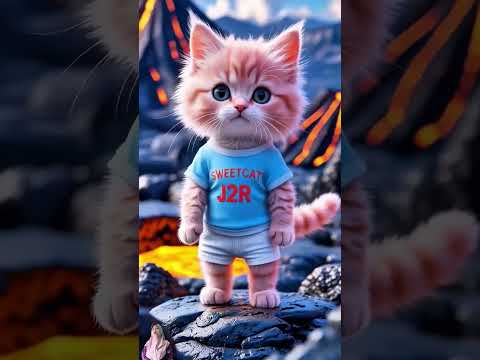 kucing lucu berenang di lava #cute #diy #cat #trending #funny #kucing #kucinglucu #shorts #viral