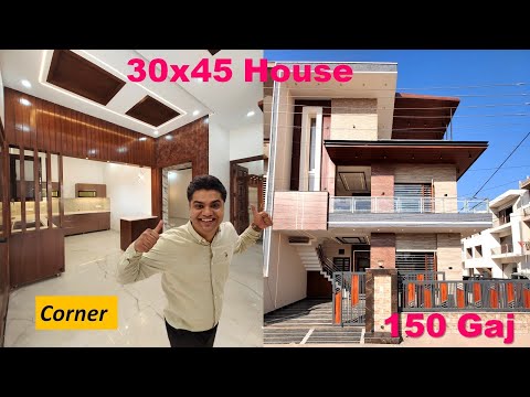 30x45 House Design | 150 Gaj House Design 3 d | 30*45 House Plan with car  Parking |New House Design