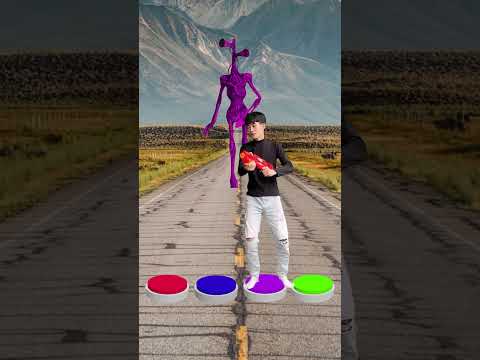 I Jump on button to Bigfoot , Siren heads , Pac-man , Zombie #shorts