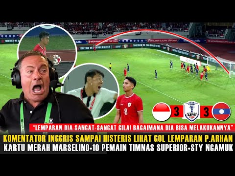 🔴‘ITU GOL YG SANGAT MUSTAHIL!’ Komentator Inggris Sampai Heboh Begini~Pernyataan Konyol Pelatih Laos