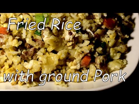 Eggs Fried Rice with ground pork Japanese Style