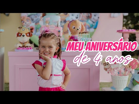 Um pouco do meu aniversário de 4 anos.