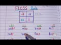 Floss Rule Application in Words