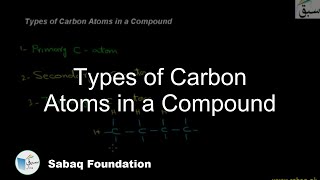 Types of Carbon Atoms in a Compound