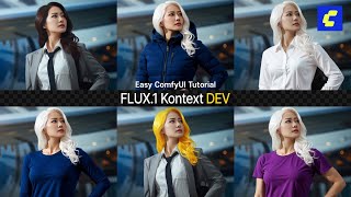 ComfyUI Tutorial FLUX.1 Kontext DEV Amazing! Consistency