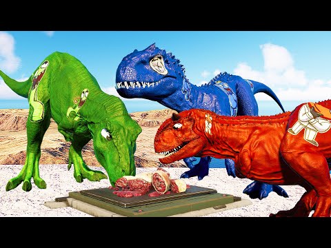 (Jurassic World Evolution🌍) 🌈Rainbow Friends Dinosaurs Fight