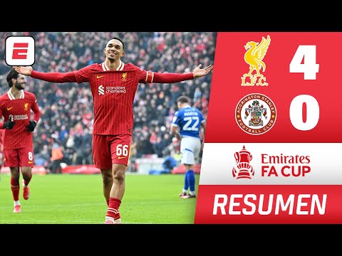 LIVERPOOL GOLEÓ 4-0 al Accrington y avanza de ronda. Trent Alexander-Arnold marcó un golazo | FA Cup