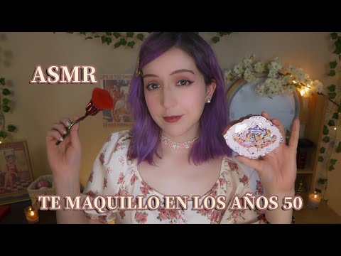 ⭐ASMR Te Maquillo en 1950 💄 Atención Personal cuando estas Llorando 💔