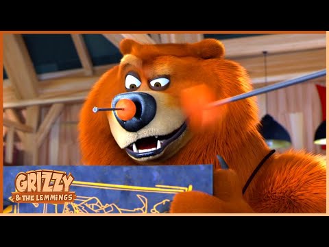 Grizzy Academy | Grizzy & the lemmings (Clip) | 🐻🐹 Cartoon for Kids