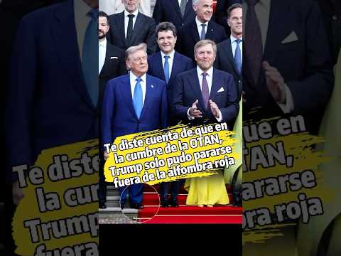 No es de extrañar que Trump solo pudiera permanecer fuera de la alfombra roja, ya que nadie se