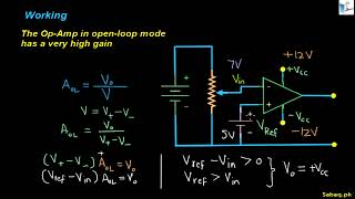 Op-Amp (Comparator) as an Automatic Night Switch