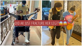 DID AK JUST FRACTURE HER LEG??