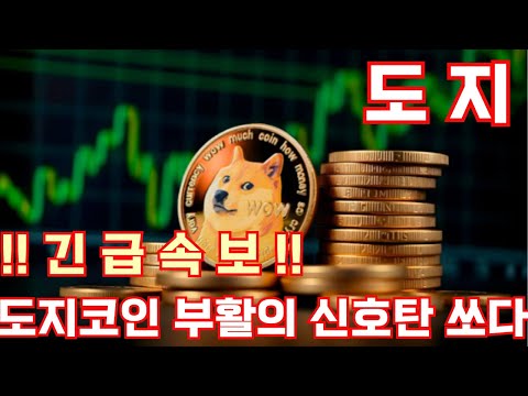 [도지 DOGE]!! 긴 급 속 보 !! 도지코인 부활의 신호탄 쏘다!!!