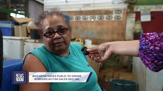YouTube video thumbnail: Mustapha Urges Public TO Ignore Rumours As Fish Sales Decline
