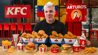 PROBANDO la FRANQUICIA MÁS POLÉMICA de VENEZUELA 🇻🇪🍗 KFC vs ARTURO’S 