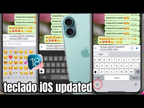 SAIU 🥳 TECLADO IGUAL DO IPHONE NO ANDROID ATUALIZADO 🎉 EMOJIS iOS + SONS DAS TECLAS iOS + CORREÇÃO