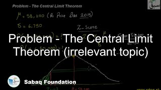 Problem - The Central Limit Theorem (irrelevant topic)
