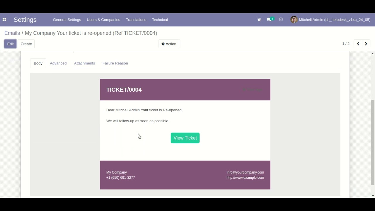 Helpdesk - Stages Configuration Flow Odoo | 6/24/2021

About Module Are you looking for fully flexible and customisable helpdesk in odoo? Our this apps almost contain everything you ...