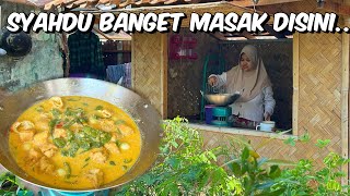 MASAK DI GUBUG NUANSA PEDESAAN PAKAI KOMPOR MINYAK TANAH 😍 SYAHDUNYAAAAAA… AUTO RILEKS