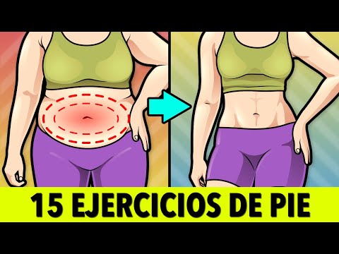 PÉRDIDA SUAVE DE GRASA ABDOMINAL CON 15 EJERCICIOS DE PIE