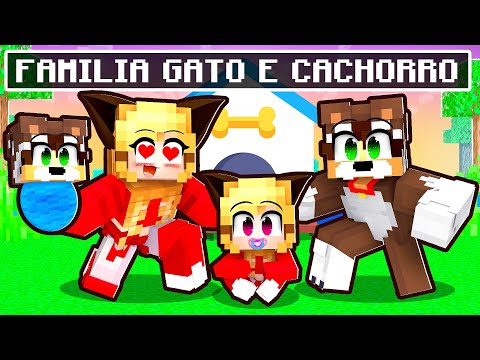 AMOR de GATO e CACHORRO - FILME no Minecraft ✭ Guihh ✭