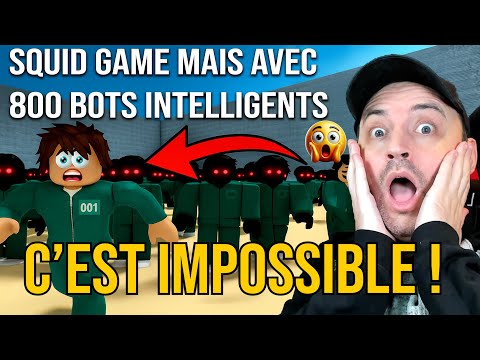 Squid Game MAIS avec 800 BOTS INTELLIGENTS 😨 C’est IMPOSSIBLE !