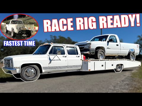 Breaking In The NEW Race Rig!!! Fastest Pass Down The Dragstrip With Our Duramax Race Truck!!!