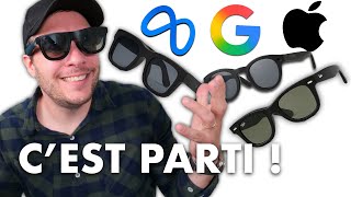 Apple vs Google vs Meta : La bataille des lunettes connectées IA + AR commence en 2025 !