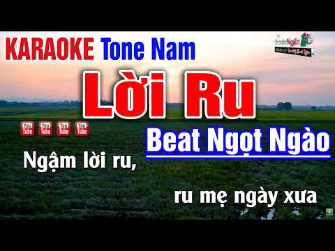 Lời Ru KARAOKE Tone Nam Lê Minh – Beat Phối Mới Hay Nhất