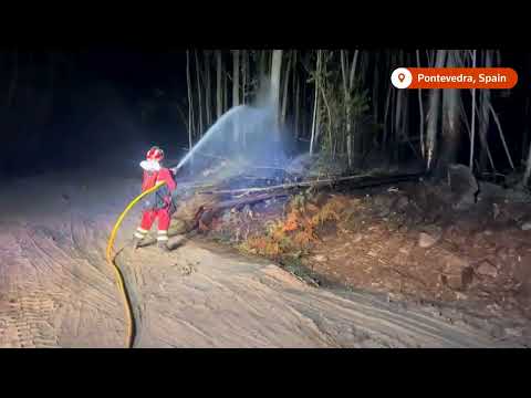 YouTube video thumbnail: Weather Helps Firefighters in Spain