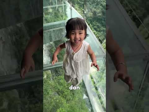 Esta niña no le teme a las alturas
