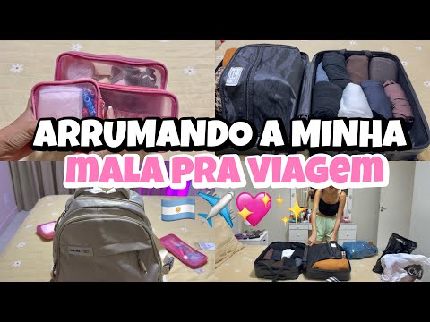 VLOGÃO| arrumando minha mala| vou viajar sozinha para Argentina✈️🇦🇷💖✨