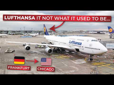 BRUTALLY HONEST | Frankfurt to Chicago O'Hare in ECONOMY aboard Lufthansa's ancient BOEING 747-400!