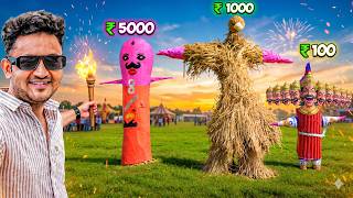 ₹100 vs ₹1,000 vs ₹5,000 Ravan Dahan! 😱🔥