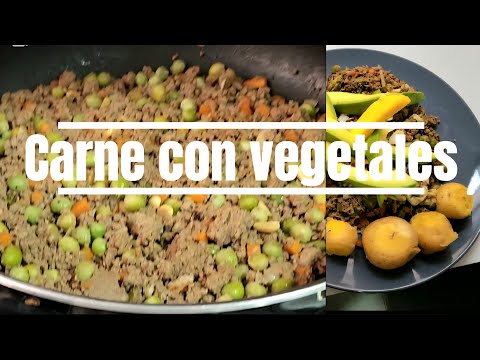 Carne molida con vegetales  #carnemolida #comidaColombiana