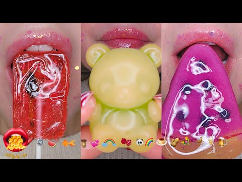 EMOJI CHALLENGE WAX HONEY CANDY FONDANT ASMR Mouth Sounds