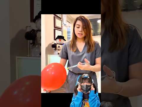 【⚠️】手先器用レベル100な僕は風船に気付かれずに注射できます。#magic #簡単