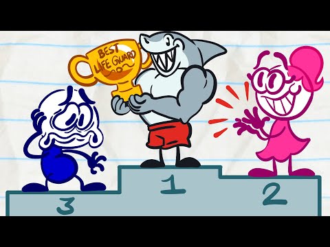 In Lifeguard We Trust | Pencilmation Cartoons!