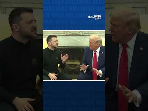 LITERAL SCREAMING MATCH IN OVAL OFFICE as Donald Trump/JD Vance Double-Team Zelenskyy! #shorts