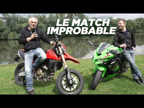 Match Ducati Hypermotard 698 vs Kawasaki zx 4 RR