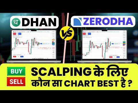 Dhan vs Zerodha 🔥LIVE Option Trading | Scalping के लिए Best Chart कौन सा है? 📊